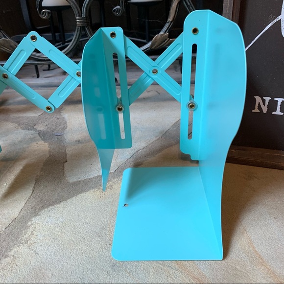Dinosaur Blue Adjustable Bookends Desktop Bookshelf - Picture 6 of 16